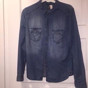 Button down jean shirt